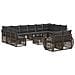 Set Divano da Giardino 13 pcs Grigio e Grigio Scuro polyrattan - Foto miniatura 1