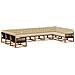 Set di divani da esterno con cuscino 10 pcs Naturale e Beige - Foto miniatura 1