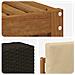 Set divano sezionale con cuscino 6 pcs Naturale e Beige - Foto miniatura 6
