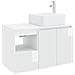 Set di mobili per il bagno 2 pz Bianco Lucido - Foto miniatura 1