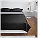 Copriletto Reversibile Nero / grigio 230 X 260 Cm - Foto miniatura 2