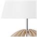 Lampada Da Tavolo In Legno Bianco Samo - Foto miniatura 4