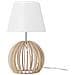 Lampada Da Tavolo In Legno Bianco Samo - Foto miniatura 25