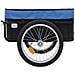 Rimorchio Bici Per Trasporto Merci 155x61x83 Cm Acciaio Blu - Foto miniatura 5