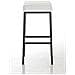 Sgabello Bar Montreal Imbottito In Similpelle I Sgabello Panchetto Design Cucina Bar I Sgabello Bancone Alt. 80 CM Bianco Metallo Nero - Foto miniatura 2
