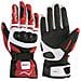 Guanto Sport Moto Pelle Corto Foderato Protezioni Imbottito Bianco / rosso 3xl - Foto miniatura 1