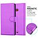 Custodia Compatibile Con Nokia Lumia 540 In Violetta Ametista - Coperchio Protettiva Con Chiusura Magnetica, Funzione Stand E Tasca Per Le Carte - Foto miniatura 2