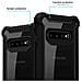 Custodia Compatibile Con Samsung Galaxy S10 Plus In Nero Alno - Coperchio Protettivo 2 In 1 Con Bordo In Silicone Tpu E Retro In Vetro Acrilico - Foto miniatura 2