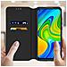 Custodia Xiaomi Redmi Note 9 Portacarte Funzione Supporto Similpelle Liscia Nero - Foto miniatura 3