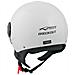 Scooter Moto Casco Jet Demi Omologato Ece 22-05 Visiera Avio Bianco M - Foto miniatura 2