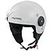 Scooter Moto Casco Jet Demi Omologato Ece 22-05 Visiera Avio Bianco M - Foto miniatura 3
