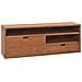 Mobile Porta Tv 110x30x40 Cm In Legno Massello Di Teak - Foto miniatura 1