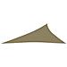 Parasole a Vela Oxford Triangolare 4x5x6,4 m Beige - Foto miniatura 3