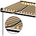 Tenda Automatica con Sensore Vento LED 450x300 cm Gialla Bianca - Foto miniatura 4