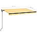 Tenda Automatica con Sensore Vento LED 450x300 cm Gialla Bianca - Foto miniatura 6