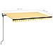 Tenda Automatica con Sensore Vento LED 450x300 cm Gialla Bianca - Foto miniatura 7
