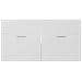 Set Mobili da Bagno 2 pz Bianco in Legno Multistrato - Foto miniatura 2