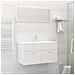 Set Mobili da Bagno 2 pz Bianco in Legno Multistrato - Foto miniatura 8