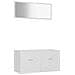 Set Mobili da Bagno 2 pz Bianco in Legno Multistrato - Foto miniatura 1