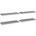 Scaffali A Parete 4 Pz Grigi 80x23,5x3,8 Cm In Mdf - Foto miniatura 1