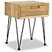 Comodini 2 pz 40x30x50 cm in Legno Massello di Teak - Foto miniatura 2