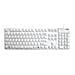 KYBNA-SIL-105CWH, USB+PS / 2, QWERTY, Standard, Bianco, Latex, Gomma - Foto miniatura 1