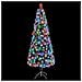Albero Natale Artificiale Led Bianco E Blu 240 Cm Fibra Ottica - Foto miniatura 2