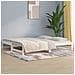 Dormeuse Estraibile Bianca 2x (90x200) Cm Legno Massello Di Pino - Foto miniatura 1