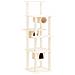 Albero Per Gatti Con Tiragraffi In Sisal Crema 169 Cm - Foto miniatura 1