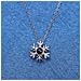 Collana Fiocco Di Neve Con ""ti Amo"" In 100 Lingue Argento - Foto miniatura 3