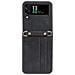 Cover Per Samsung Z Flip4 In Pelle Portacarte Con Tracolla Versatile Case Nera - Foto miniatura 2