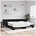 Divano Letto Con Letto Estraibile Nero 100x200 Cm In Velluto - Foto miniatura 1