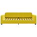 Divano Letto Con Materasso Giallo 100x200 Cm In Velluto - Foto miniatura 6