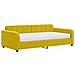 Divano Letto Con Materasso Giallo 100x200 Cm In Velluto - Foto miniatura 1