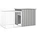 Gabbia per Polli grigio 200x91x100 cm Acciaio Zincato - Foto miniatura 1