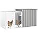 Gabbia per Polli grigio 200x91x100 cm Acciaio Zincato - Foto miniatura 2