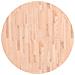 Piano Per Tavolo 90x2,5 Cm Rotondo In Legno Massello Di Faggio - Foto miniatura 2