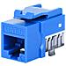Frutto Keystone Slim Cat. 6 Per Cavo Rigido Con Supporto Punch-down 25 Pz Blu - Foto miniatura 1