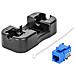 Frutto Keystone Slim Cat. 6 Per Cavo Rigido Con Supporto Punch-down 25 Pz Blu - Foto miniatura 3