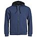 Classic Hoody Full Zip Blu Melange L - Foto miniatura 1
