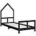 Giroletto per Bambini Nero 80x200 cm in Legno Massello di Pino - Foto miniatura 8