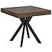 Tavolo allungabile 90x90/194 cm Dolcezza noce gambe antracite - Foto miniatura 1