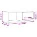 Mobili TV a Parete 2pz Bianchi 80x31x25,5 cm Legno Multistrato - Foto miniatura 2