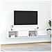 Mobili TV a Parete 2pz Bianchi 80x31x25,5 cm Legno Multistrato - Foto miniatura 1