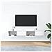 Mobili TV a Parete 2pz Bianchi 80x31x25,5 cm Legno Multistrato - Foto miniatura 6