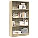 Libreria Rovere Sonoma 80x24x143 Cm In Legno Multistrato - Foto miniatura 1
