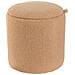Set Di 2 Pouf Contenitore Berea Bouclé Marrone Chiaro - Foto miniatura 4