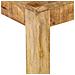 Tavolino Da Salotto In Legno Massello Di Mango 80x80x40cm - Foto miniatura 6