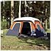 Tenda Famiglia LED 6 Persone Grigio/Arancione Rilascio Rapido - Foto miniatura 1
