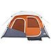 Tenda Famiglia LED 6 Persone Grigio/Arancione Rilascio Rapido - Foto miniatura 6